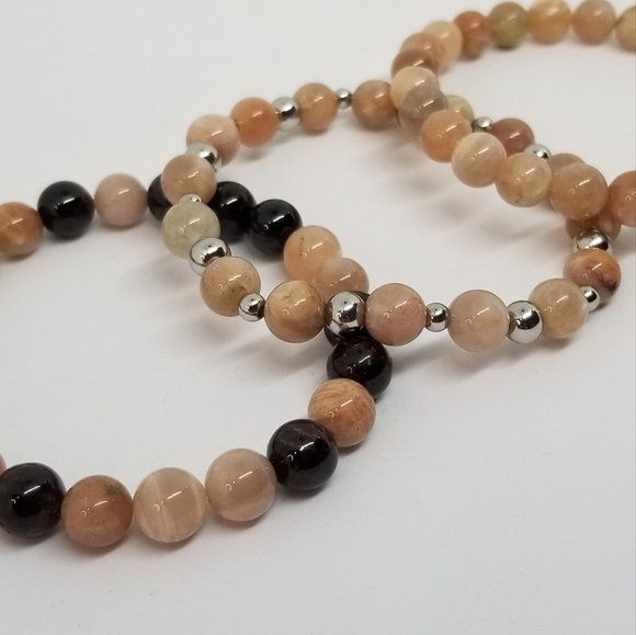 NEW "Inspire" Sunstone and Garnet Stacking Bracelets, OS, $20 each or 3 for $50 - Picture 3 of 10